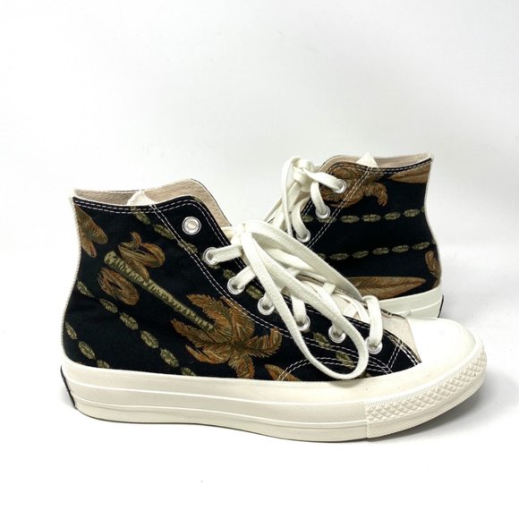 Converse Chuck Black Tropic Shirt Canvas Sneaker Women's Size 8 170667C - Picture 3 of 9